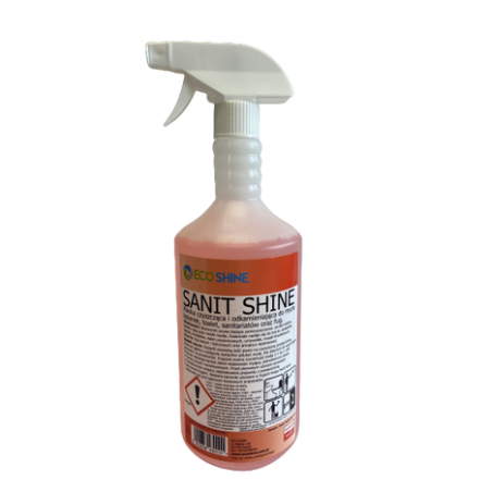 SANIT SHINE 1L Pianka czyszcząco-odkamieniająca do łazienek Biochem24