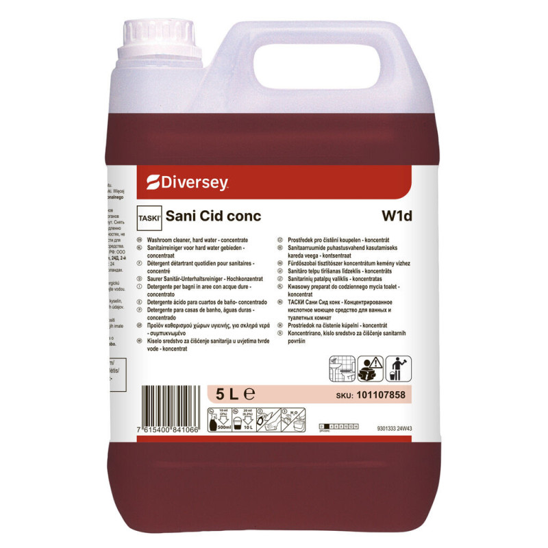 Diversey Sani Cid W1e 5L Kwasowy Preparat do Mycia Toalet