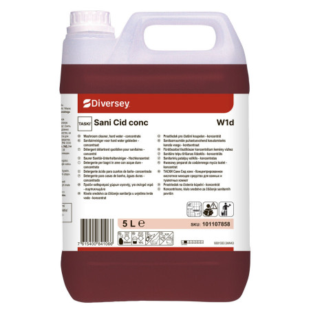 Diversey Sani Cid W1e 5L Kwasowy Preparat do Mycia Toalet