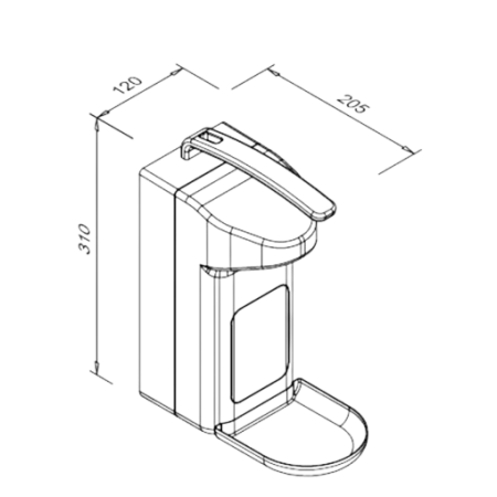 Dozownik Łokciowy 0,5L |
