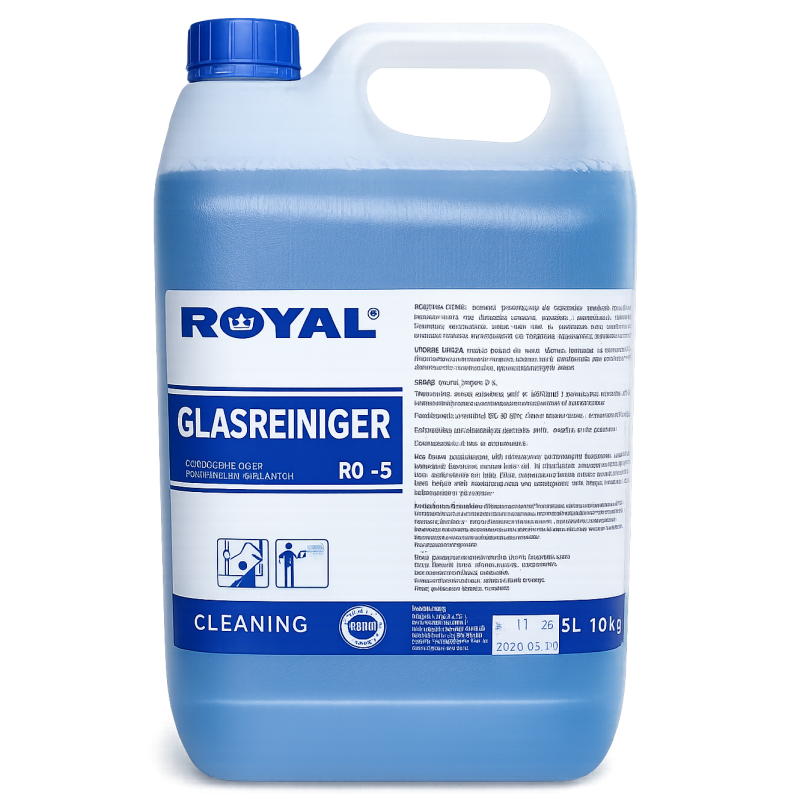ROYAL GLASREINIGER 5L Płyn do Szyb, Szkła i Tworzyw bez Smug