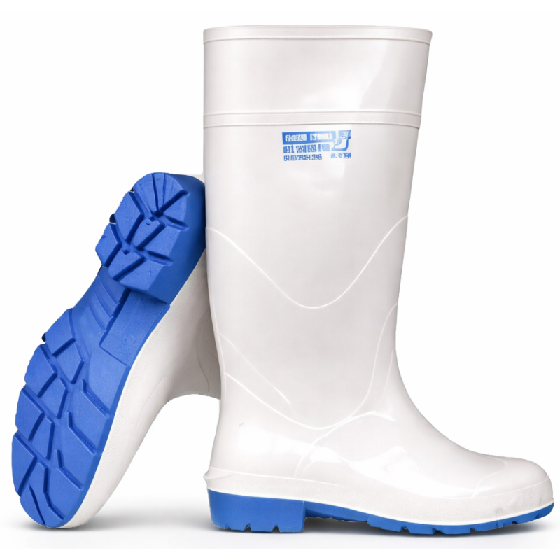 Kalosze męskie Fagum Stomil – białe buty robocze PCV do przemysłu spożywczego