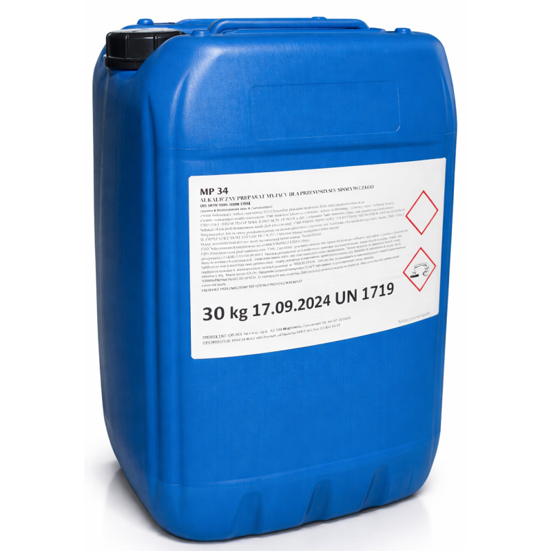 MP 34 alkaliczny, niskopianowy preparat do mycia, 30kg  Biochem24