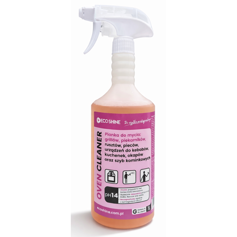 OVEN CLEANER Eco Shine 1L do Piekarników Grillów Tłuszczu