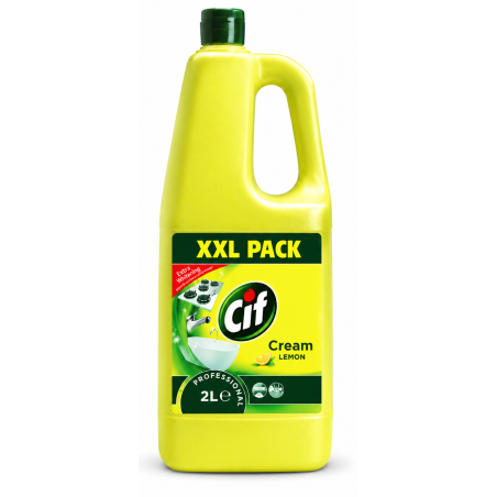 Cif Cream Lemon mleczko do czyszczenia powierzchni o cytrynowym zapachu 2 L 101103179
