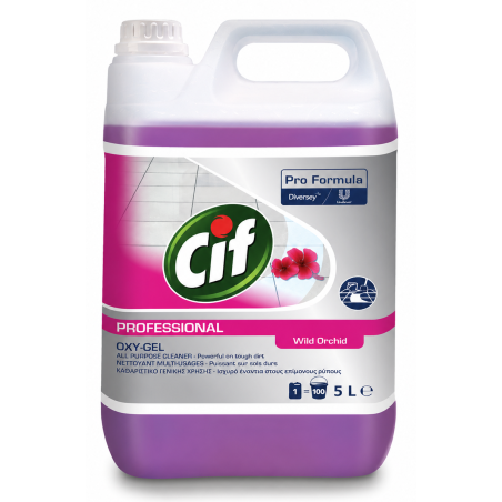 Cif Professional Oxygel Wild Orchid płyn do mycia podłóg na bazie aktywnego tlenu 5L 7517876