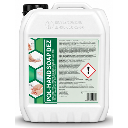 Mydło w płynie POL-HAND SOAP DEZ 5l -  Biochem24