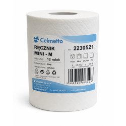 Ręcznik MINI CALMETTO 2W Celuloza 12 Rol 50m 21,5x19cm