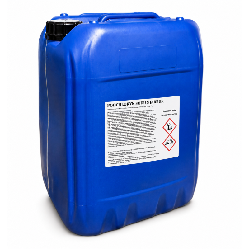 Dezynfekcja wody  – Podchloryn sodu S JARBUR  stabilizowany 30 kg
