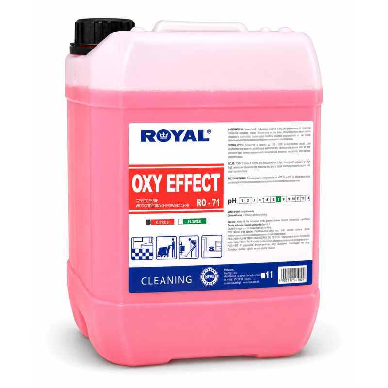 ROYAL OXY EFFECT 10L Płyn z Aktywnym Tlenem do Dezynfekcji Powierzchni