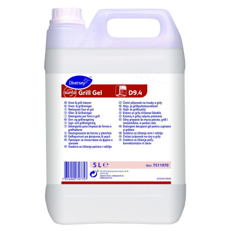 Żel do mycia pieców, grilli – SUMA GRILL GEL D9.4 Diversey – 5L 7511970