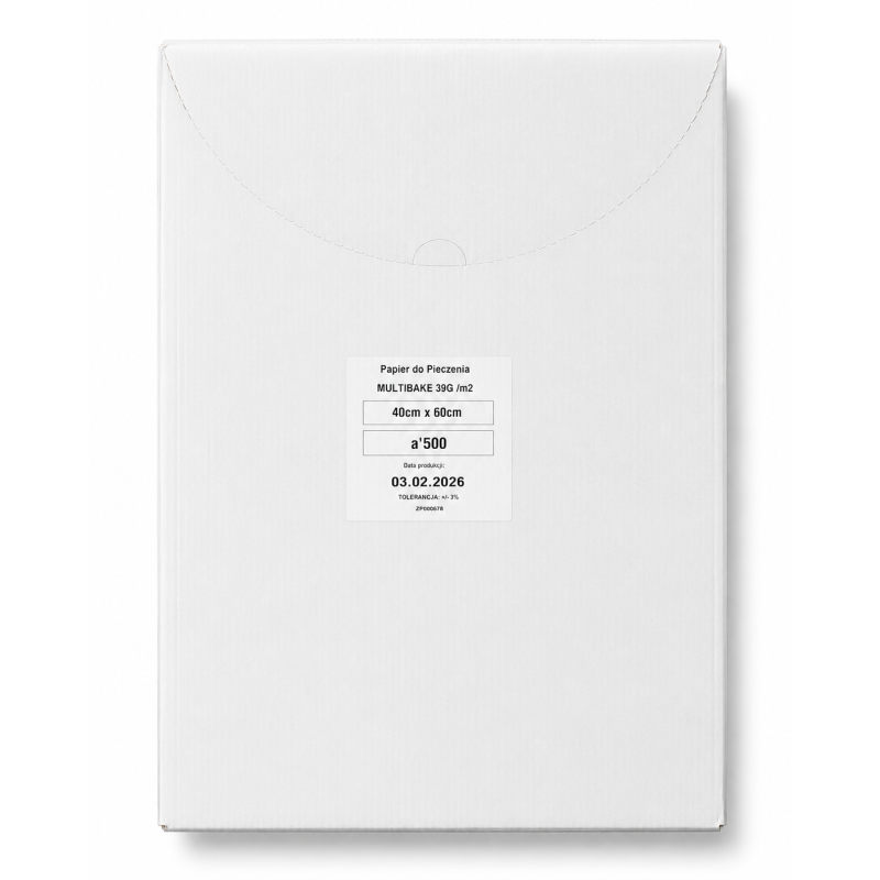 Papier do Pieczenia MULTIBAKE 40 × 60 cm A'500 – 500 arkuszy 39 g/m²