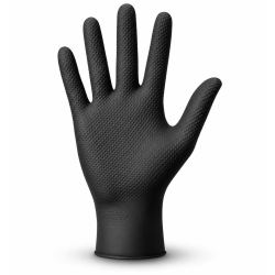 Rękawiczki nitrylowe Medasept Max Grip Pro Black Tech Line