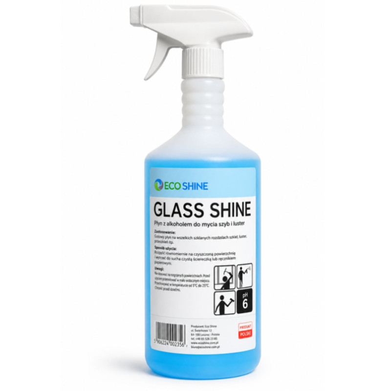 GLASS SHINE 1L Płyn do Szyb i Lustier bez Smug Alkoholowy