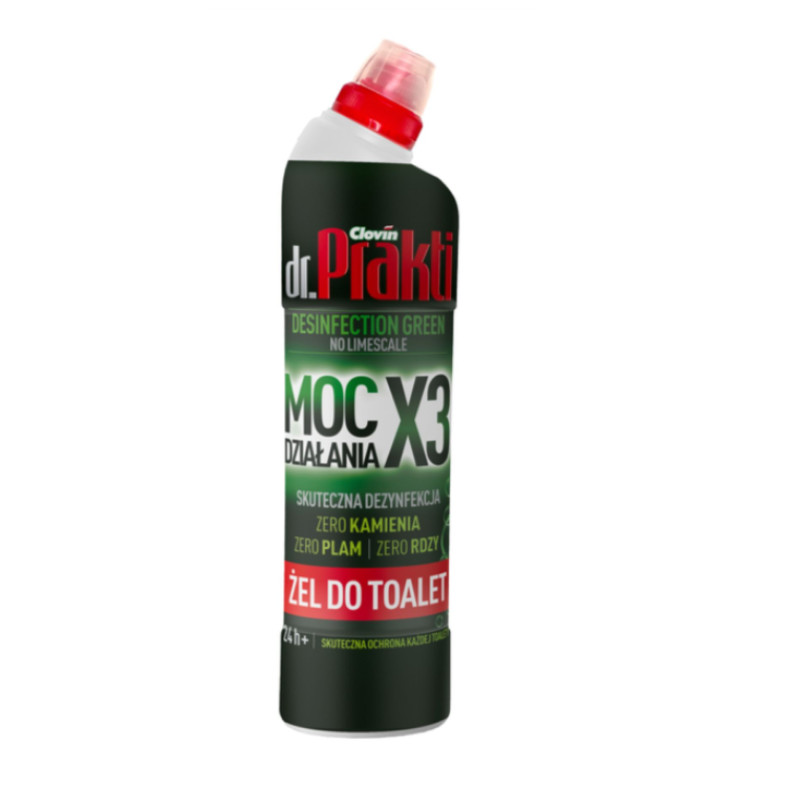 Żel do toalet, dr Prakti Moc działania x3,  750ml Biochem24