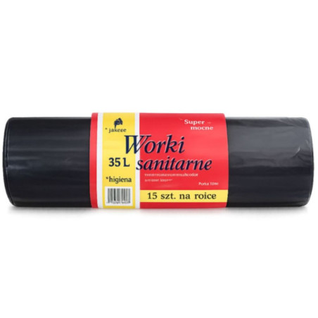 Worki na śmieci 35 L, super mocne, 15 szt. Biochem24